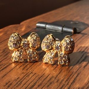 Swarovski vintage bow earrings
